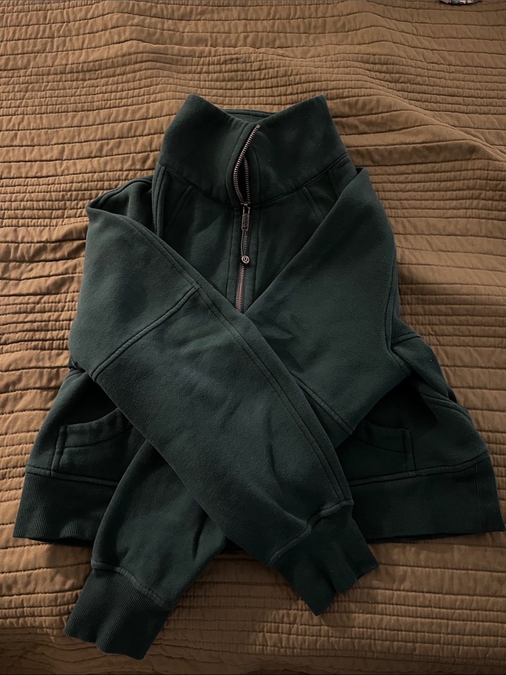 lululemon athletica Dark Green Half-Zip Jacket
